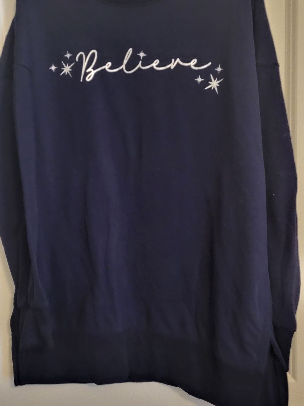Believe Graphic Sweater By Teddi Rose